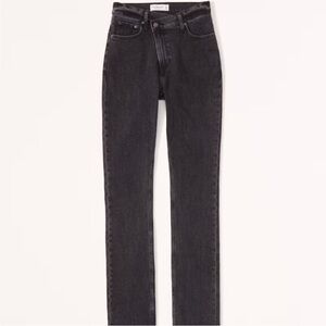 Abercrombie & Fitch 90's slim straight ultra rise jeans Black Size 27